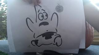 Carving Patrick From SpongeBob SquarePants Into Pumpkin