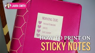 How to Print on Sticky Notes