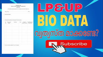 #Lp& Up Bio Data Form