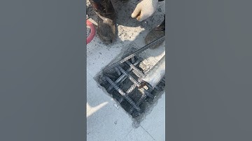 Find Way to Put Column Starter bars #construction #building #civilengineering #concrete #machinery