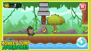 Monkey Jump Adventures 🙈🍌 GAMEPLAY (Android) screenshot 2