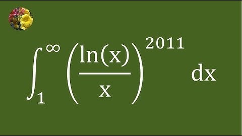 2nd method to evaluate the improper integral using standard techniques (Mis-2679A)