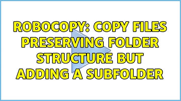 Robocopy: copy files preserving folder structure but adding a subfolder