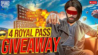 PUBG MOBILE LIVE CUSTOM ROOMS CHALLENGES &amp; UC GIVEAWAYS #maxgujjaryt #pubgmobile #live