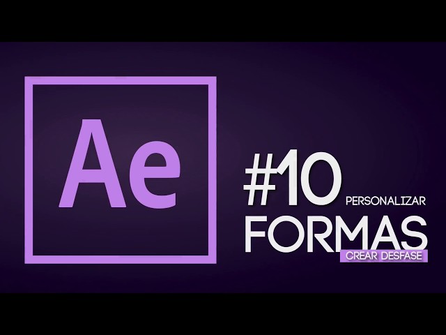 Miniatura: 10 Animar formas y texto en After Effects (Personalizar formas y crear desfase)