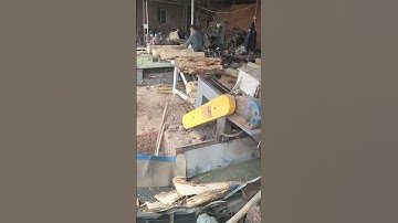 Debarkers remove the bark from logs and make them into thin boards