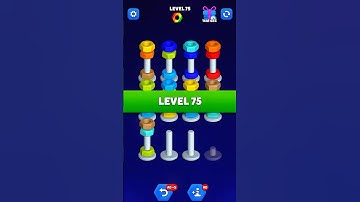 Nut Sort Level 75 Challengeprogress! #NutSort2 #Level753 #PuzzleGame4 #Gameplay5 #SortingChallenge