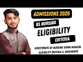 Eligibility Criteria | DNSK BSN Nursing Admissions 2026 | STS Nursing Preparation | Mahdi's Academy