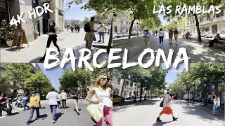 Barcelona, Spain ?? - 4K-HDR Walking Tour (▶64min)