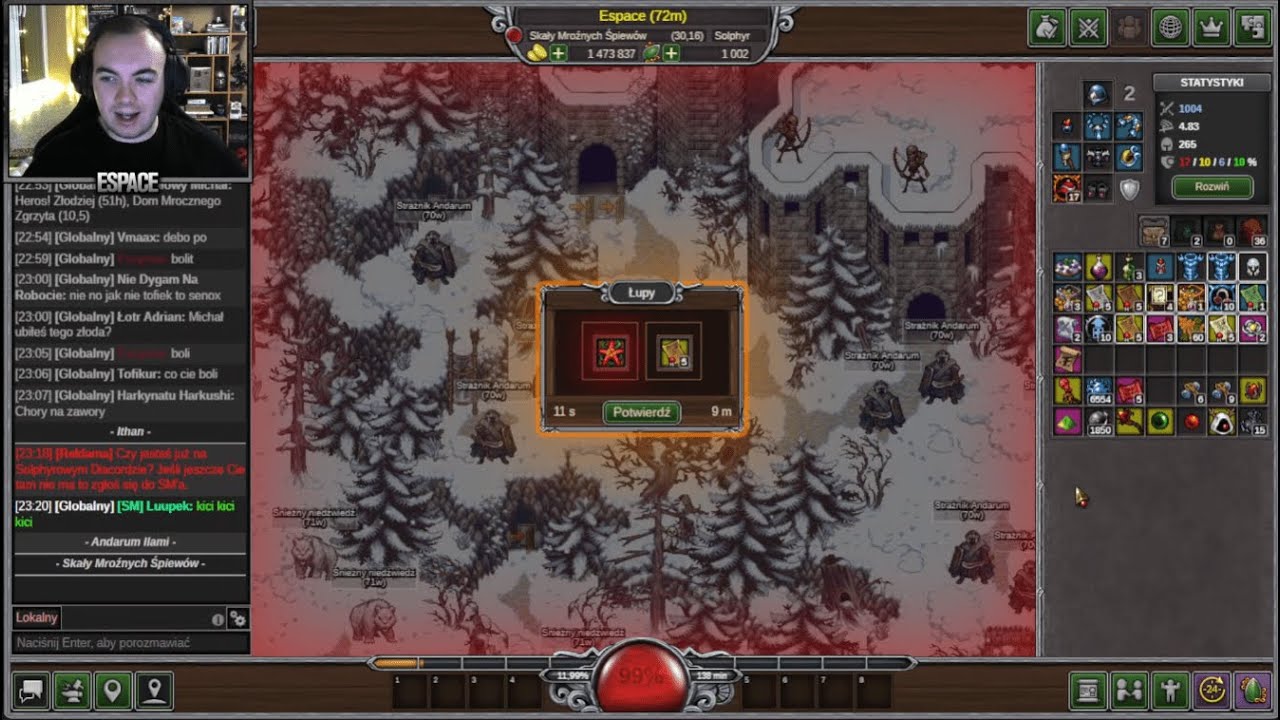 Margonem - Wbijam poziomy na Solphyr i otwieram kurferki!