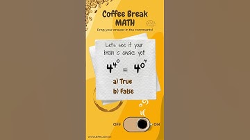 Coffee Break Math: A quick math puzzle on exponents and logic!