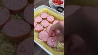 Вкусна запеканка с наденица ??