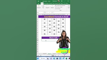Countblack Formula in excel #shorts #excel #exceltricks