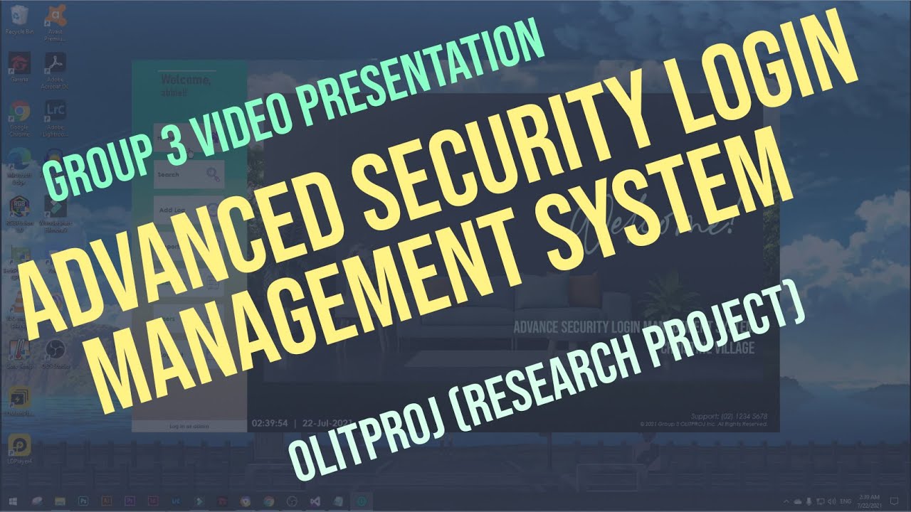Advanced Security Login Management System - GROUP 3 OLITPROJ (Research ...