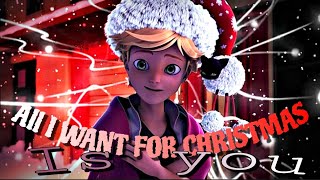All I Want For Christmas Is You || Adrien Agreste / Cat Noir (Soft edit) screenshot 4