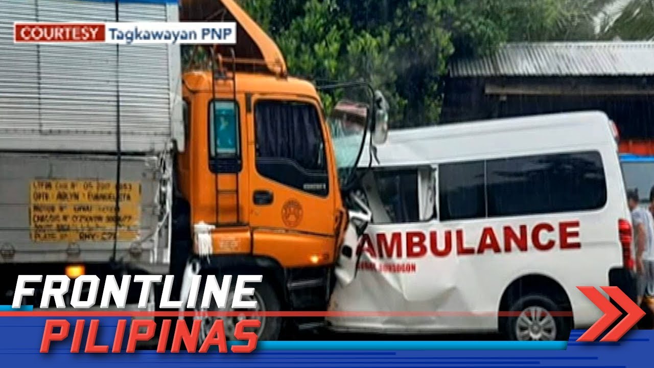 Apat, patay sa salpukan ng truck at ambulansya sa Quezon