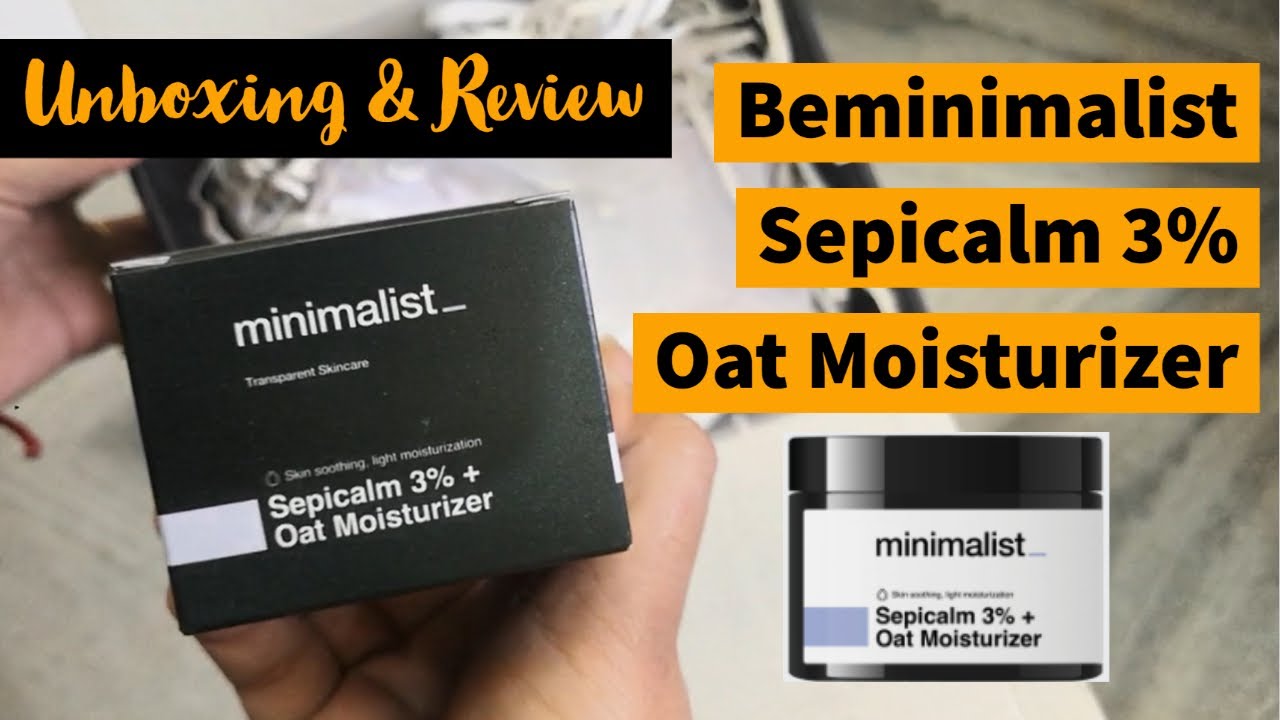 minimalist sepicalm moisturizer