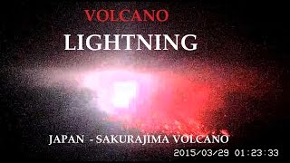 3/29/2015 -- Volcano Lightning + 2 Large eruptions in South Japan at Sakurajima