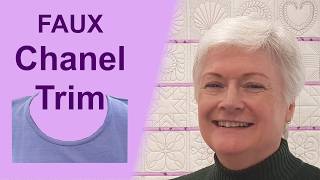T-Shirt Neckline | Faux Chanel Trim