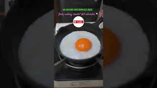 1-minute recipes every week — Subscribe!Cast Iron Poached Egg Hack 🍳🔥#viral #yummy #egg