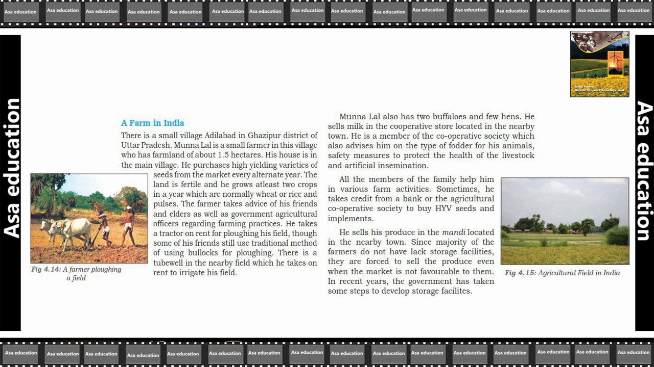 Ch 4.7 Agriculture (Geography, Grade 8, CBSE) Easy Hindi Explanation