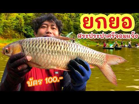 ยกยอ บ่อประปาศรีจอมแจ้ง ►Fishing lifestyle Ep.899