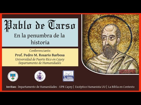  Aproximaci n hist rica a Pablo de Tarso, prof. Pedro Rosario Barbosa