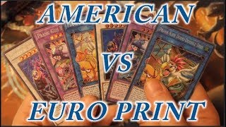 YUGIOH American Print VS Euro Print - YouTube