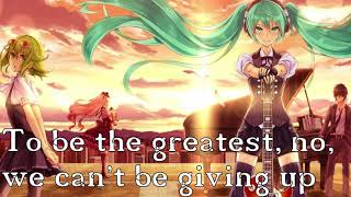 Nightcore - Rock The World - The Script (Lyrics)