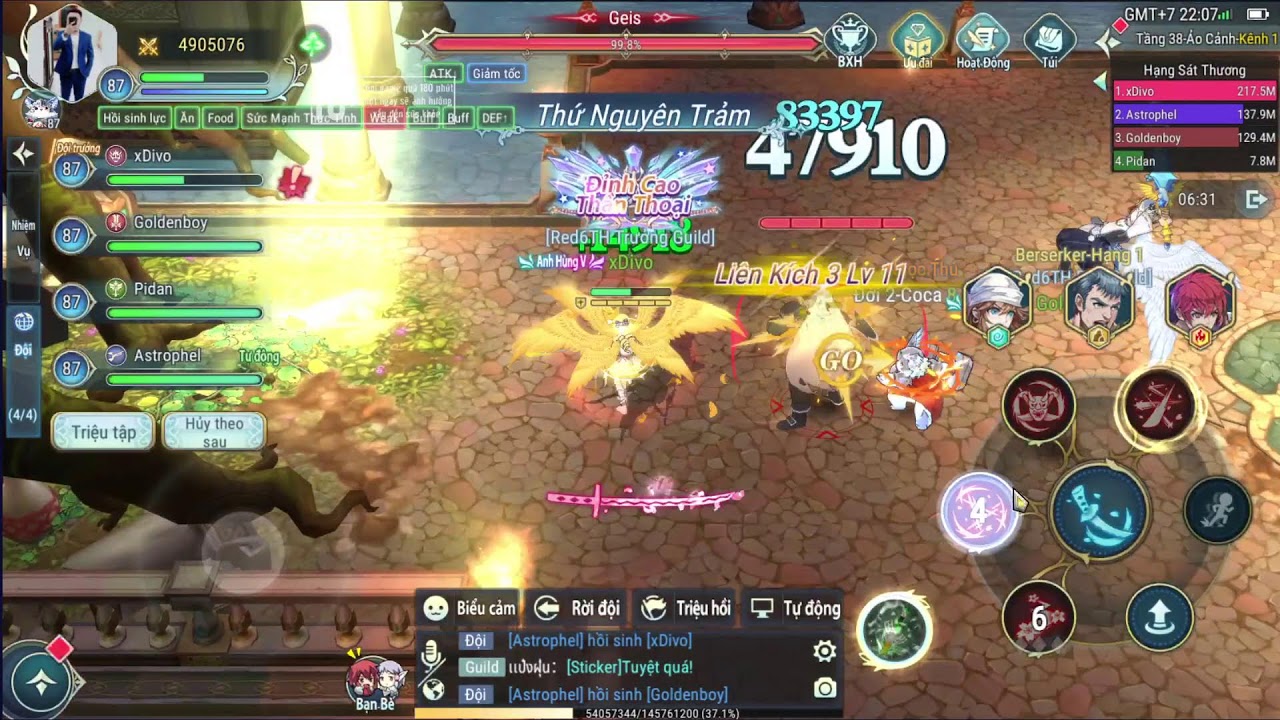 Ys6 Mobile VNG - PVP 4-4  02/10/2022 - xDivo/Shura/S11