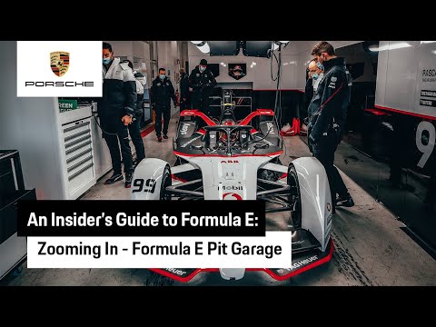 Zooming In on the TAG Heuer Porsche Formula E Team Pit Garage