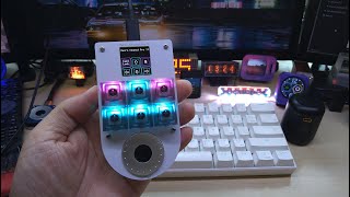 #Custom Macro Keypad with #Atmega32U4, Color IPS Display, Rotary Encoder, #Neopixel LED's by #Hayri