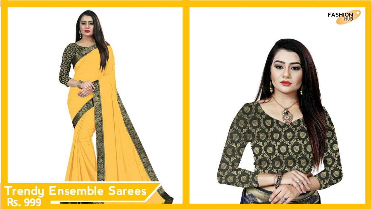 Trendy Ensemble Saree | Saree Fashion