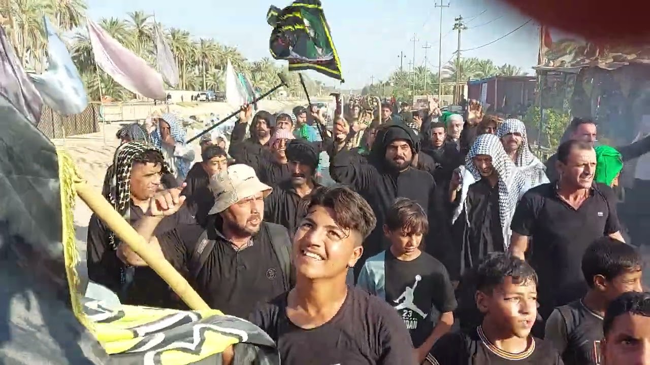 موكب زيد الشهيد اهالي النجف الاشرف ناحيه العباسيه منطقة العريان