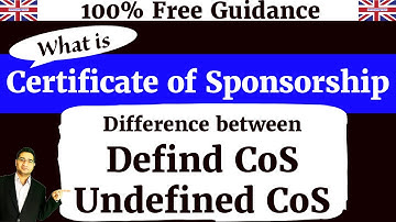 Certificate of Sponsorship Explained: Defined vs Undefined CoS | SMS System