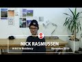 Nick rasmussen  artist in residency  november 2019