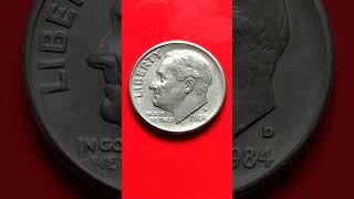 The Value of 1984 D Roosevelt Dime #shorts