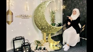 صنعت أكبر هلال رمضان بأقل التكاليف - زينة رمضان 2021