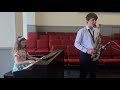Amazing Grace - О, благодать (Jazz Sax cover by Mark and Solomia Palamar)