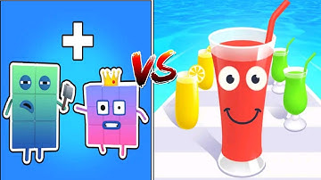 Merge Number Cube + Juice Run 3d ⭐⭐⭐⭐⭐ New update