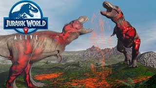 Море крови и Динозавры Jurassic World Alive