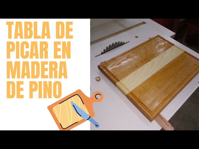 Tabla Para Picar En Madera De Pino Ideal Para Acompañar