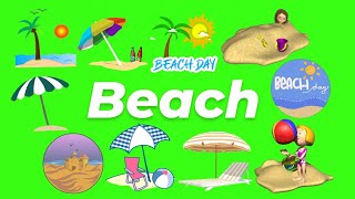 Animated Beach GIF Green Screen Pack (Free Download)