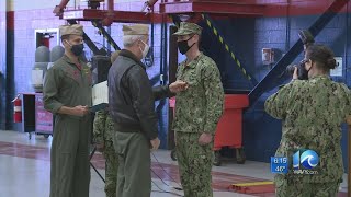 Sailor receives Navy's highest noncombat honor medal following life-saving tackle in Elizabeth City
