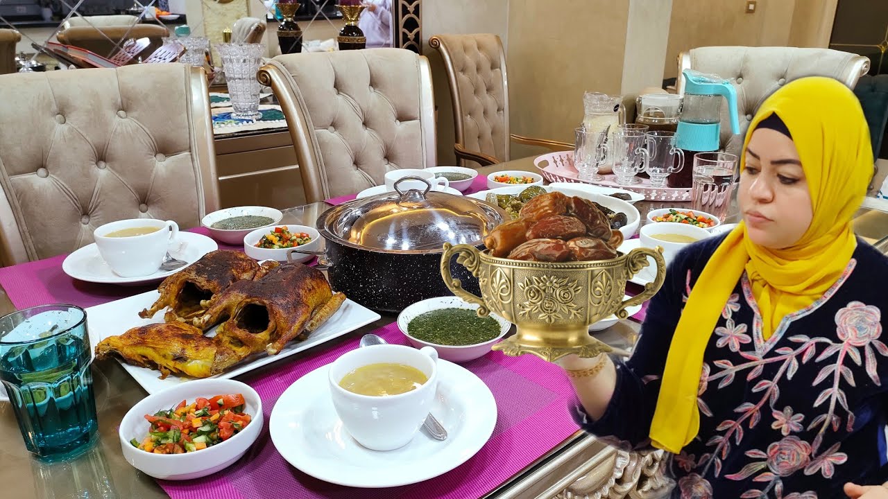 سفرة اول يوم رمضان ❤️فحفحت البيت ودخلت عليهم بالمصري