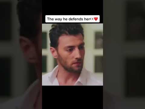 The way he defends her 🥺😌👀 | Turkish Drama cute status #shorts