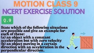 State which of the following situations are possible and give an example for each of these