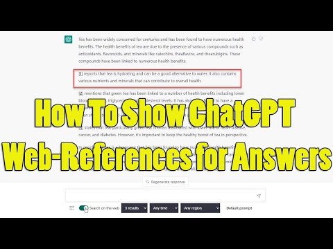 How To Show ChatGPT Web-References for Answers