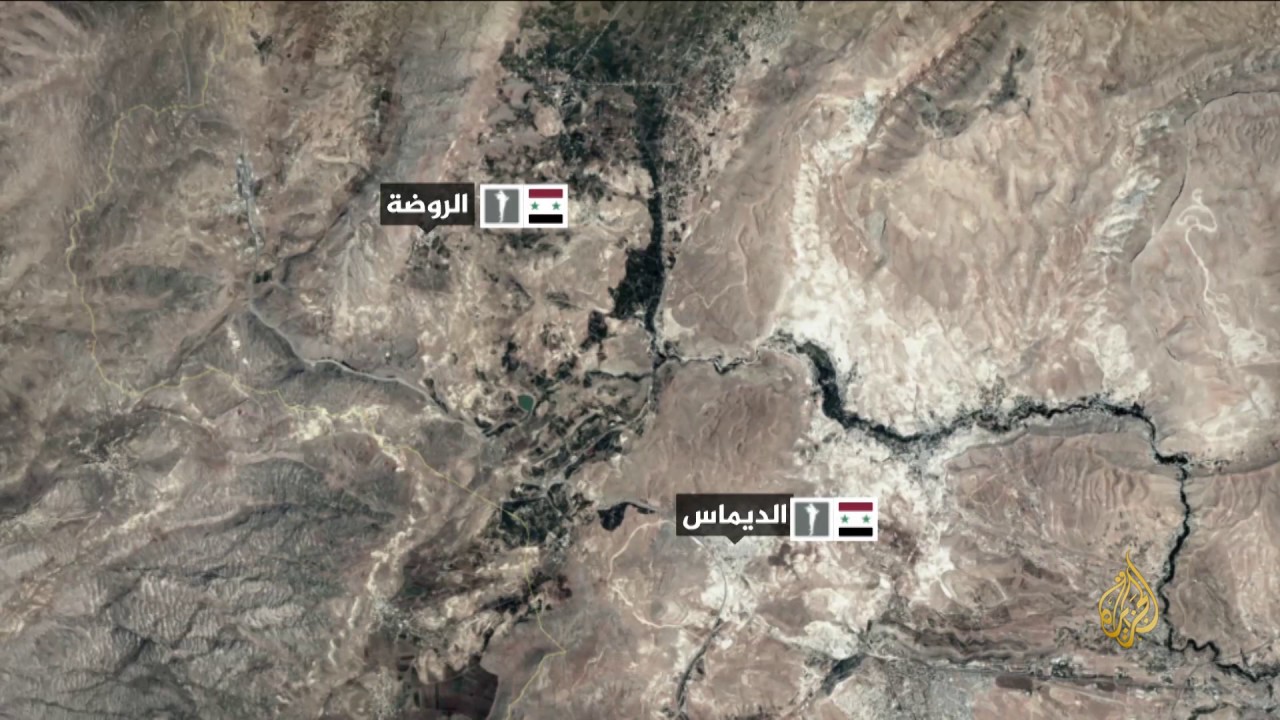 مروحيات النظام تقصف بلدات وادي بردى