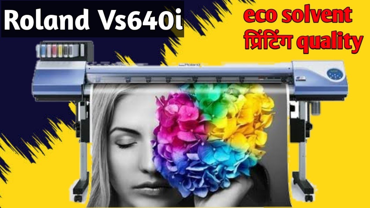 vinyl printing machine roland machine Print quality YouTube